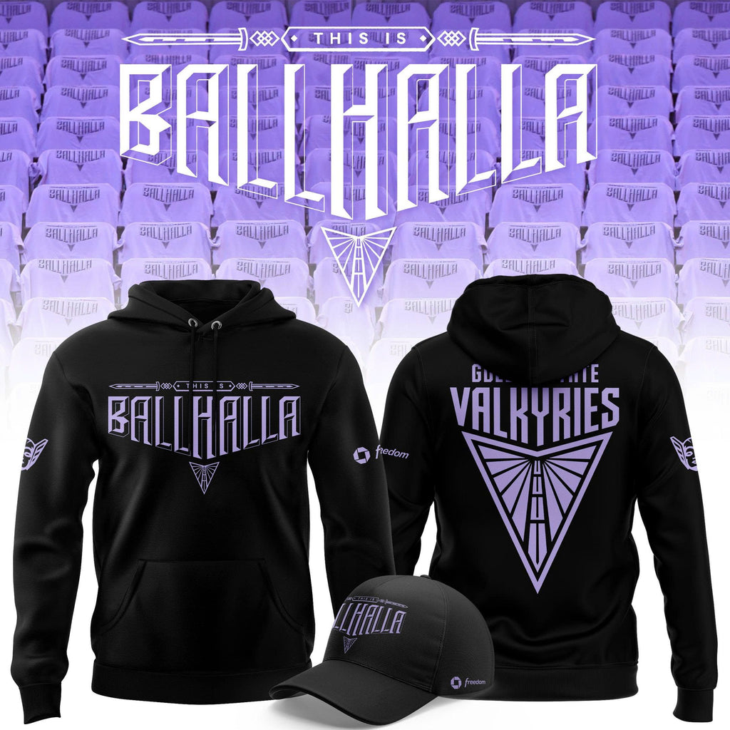 Golden State Valkyries "This is Ballhalla" Hoodie - Black