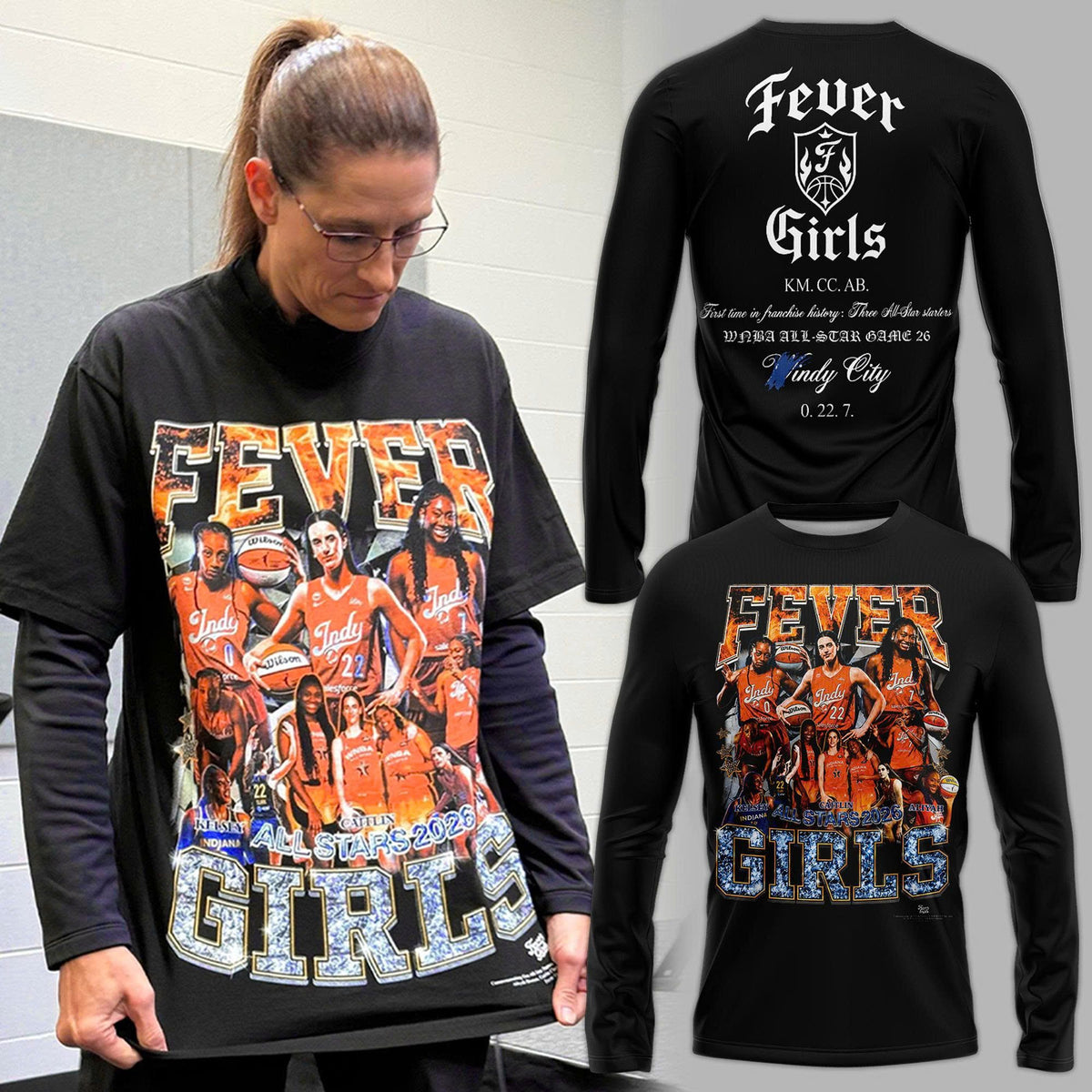 Indiana Fever 2026 WNBA All-Star Long Sleeve Shirt
