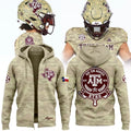 Limited Edition Hoodie Zip Camo Texas A&M Football 2026