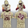 Exclusive T-Shirt Camo Texas A&M Football 2026.
