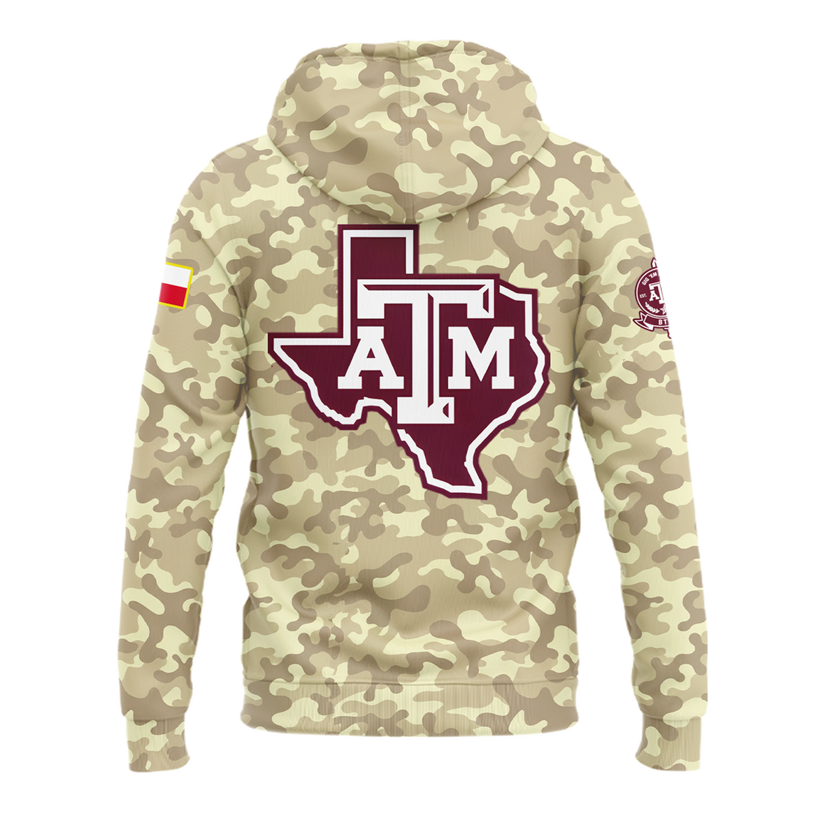 Limited Edition Hoodie Camo Texas A&M Football 2026.