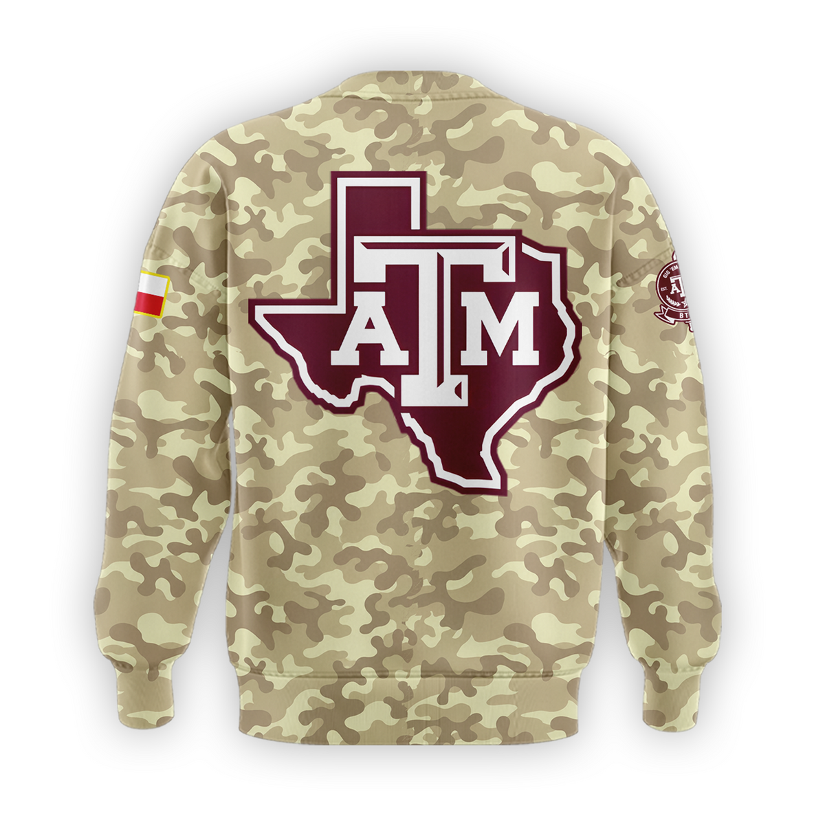 Limited Edition Sweatshirt Camo Texas A&M Football 2026.