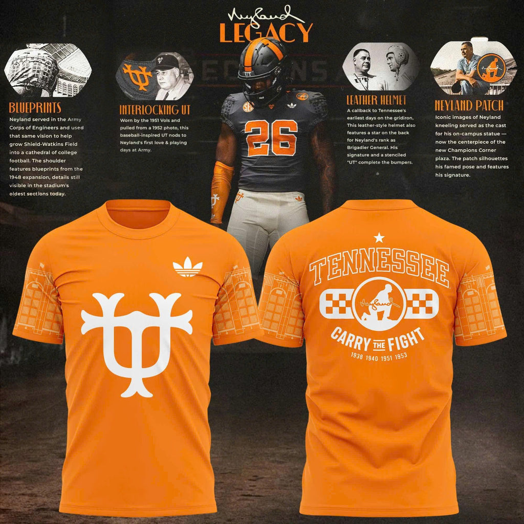 Unisex Orange Tennessee Football Neyland Legacy Special T-shirt