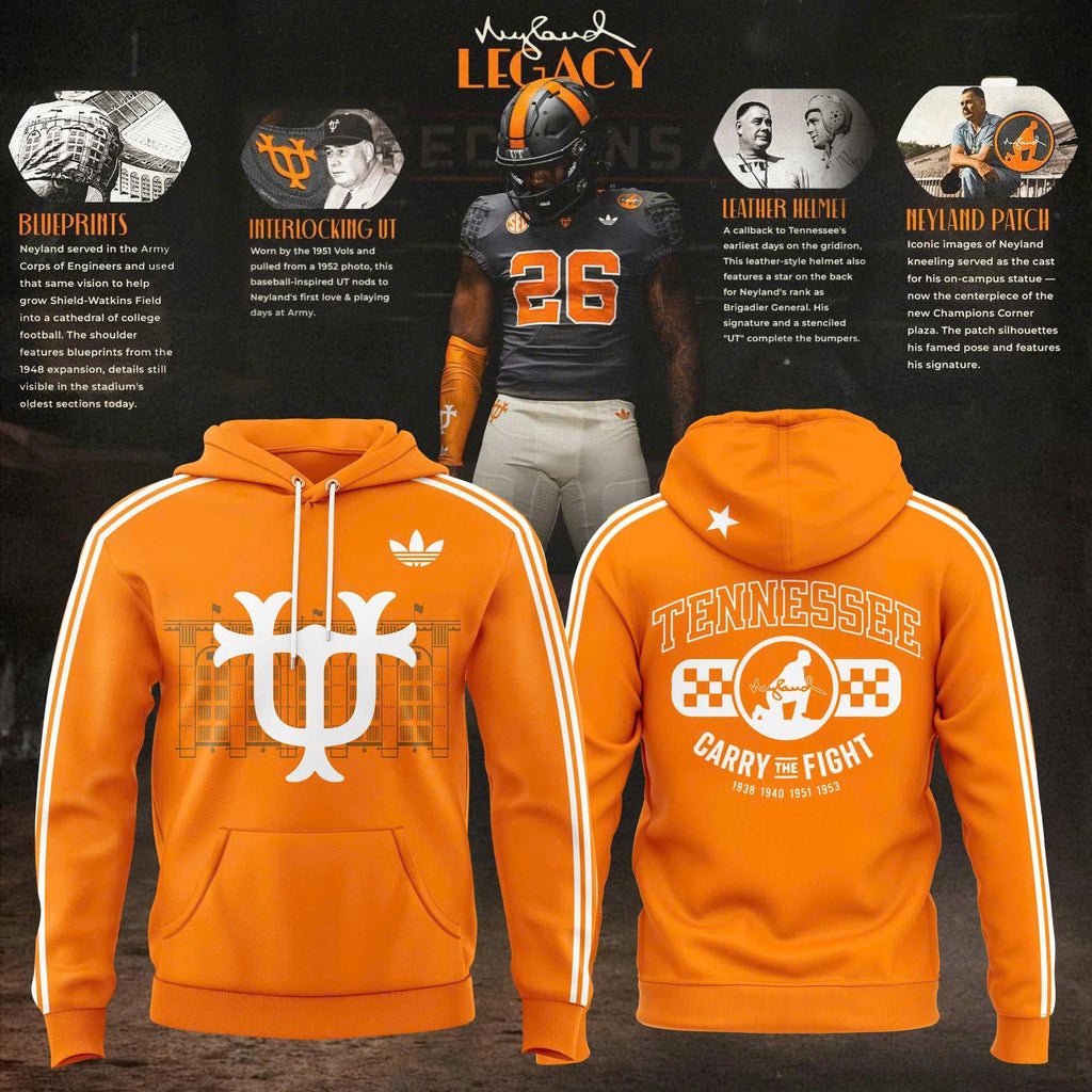 Unisex Orange Tennessee Football Neyland Legacy Hoodie