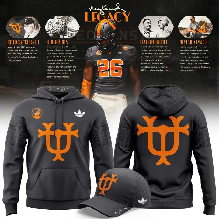 Tennessee Volunteers Legacy Football Smokey Grey Hoodie