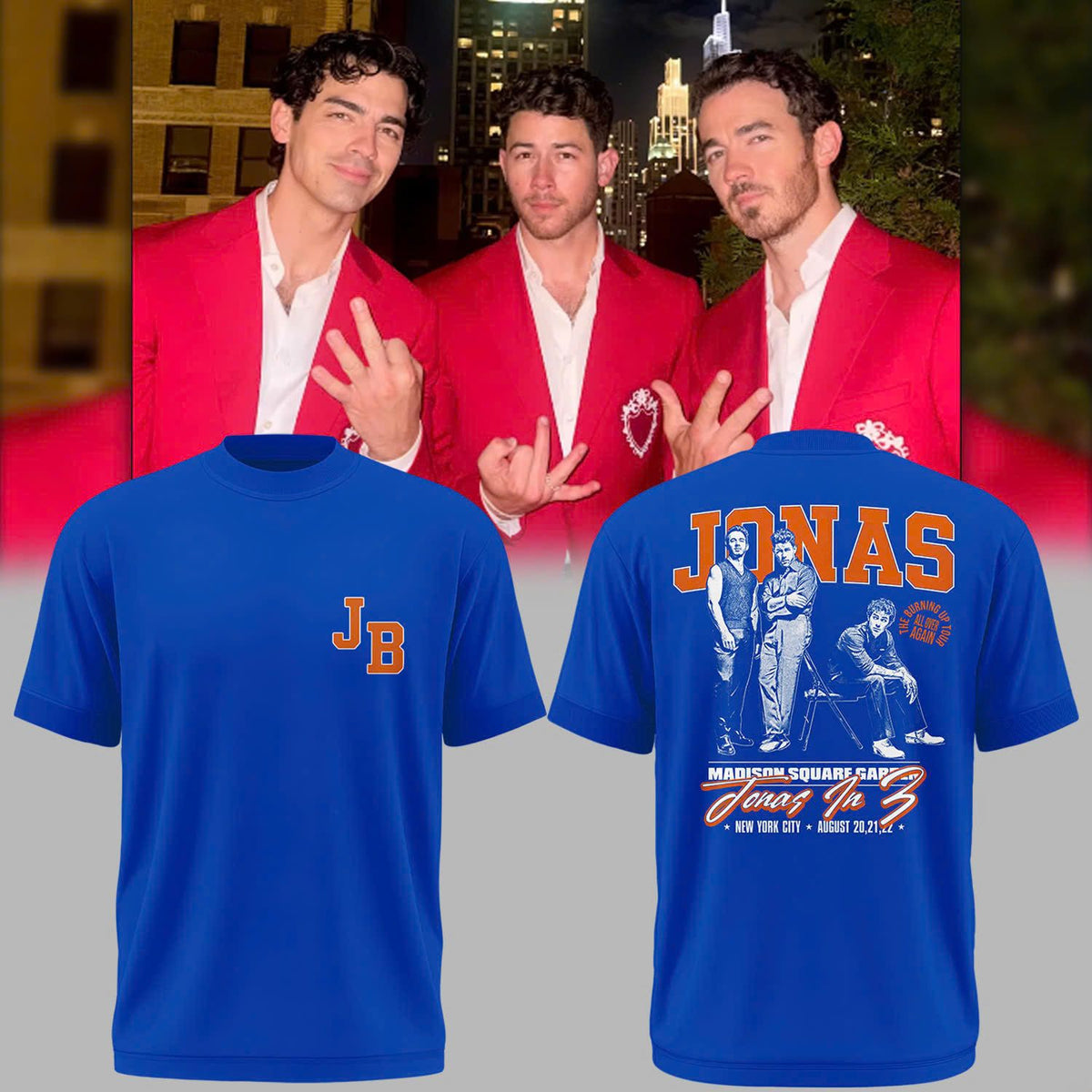 Jonas In 3 New York City T-Shirt