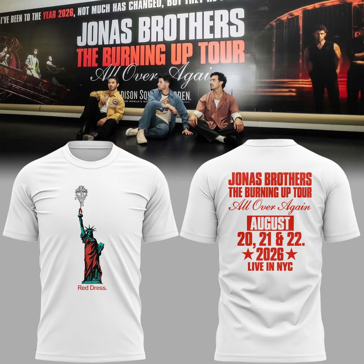 Jonas Brothers Live In New York City T-Shirt