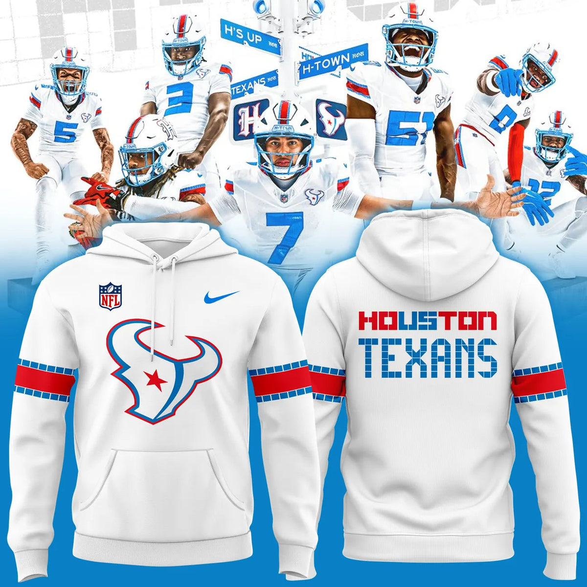 Houston Texans Rivalries By the H. For the H. 2026 Hoodie