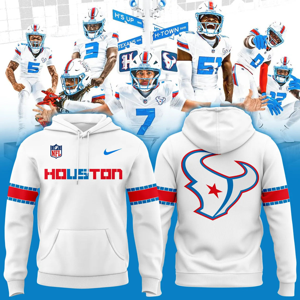Houston Texans Rivalries By the H. For the H. 2026 Hoodie
