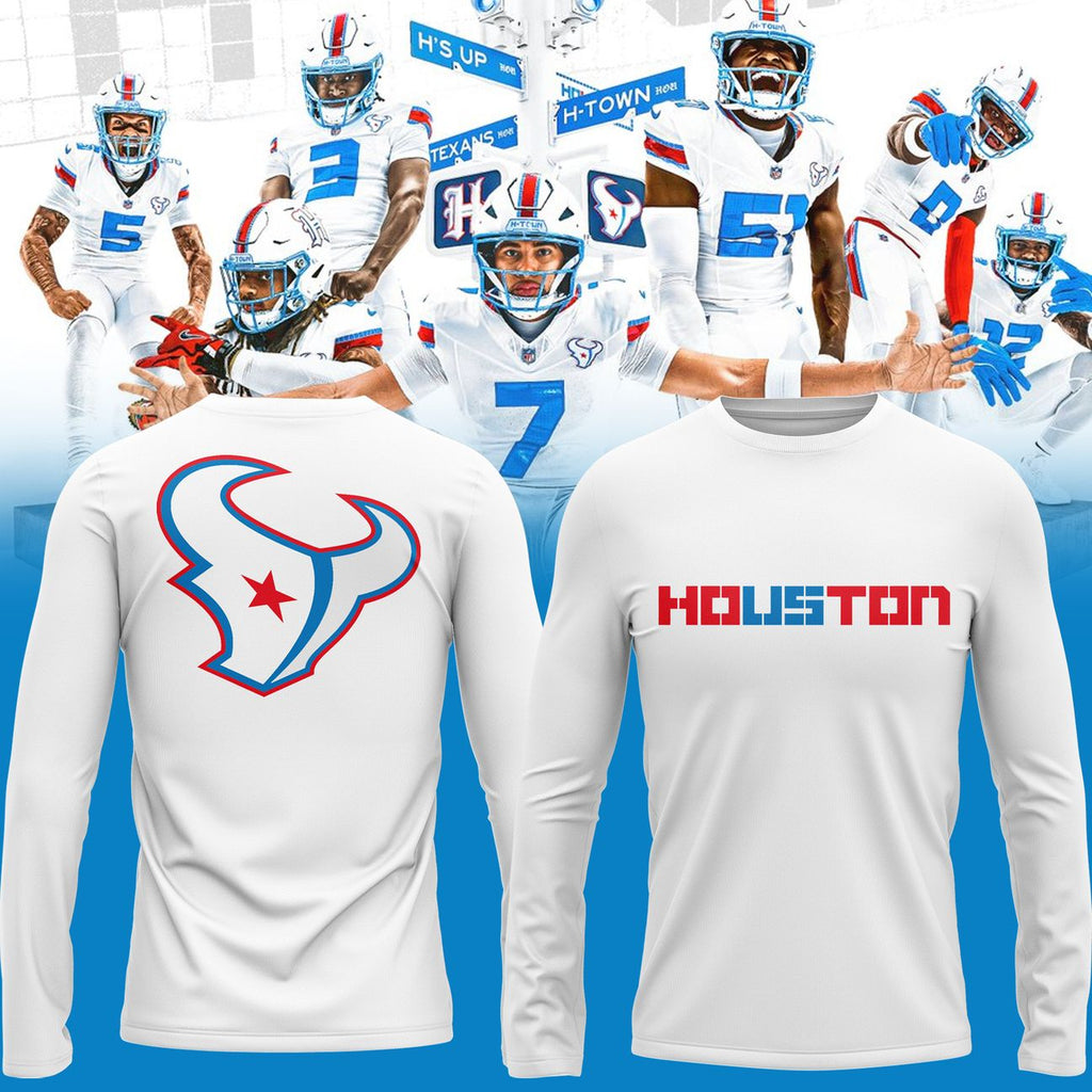 Houston Texans Rivalries By the H. For the H. 2026 Long Tee