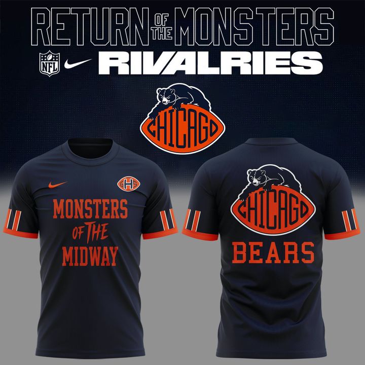 01. Newest Shirt Chicago Bears x Rivalries - Return Of The Monsters 2026 T-Shirt