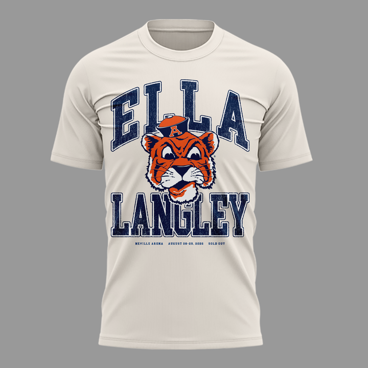 02.Auburn Tigers x Ella Langley-The Dandelion Tour 2026 T-shirt