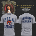 11.Auburn Tigers x Ella Langley-The Dandelion Tour 2026 T-shirt