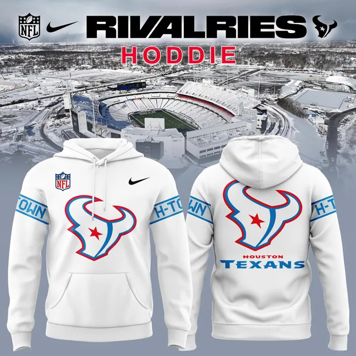 50. Hoodie Houston Texans Rivalries By the H. For the H. 2026 White Hoodie