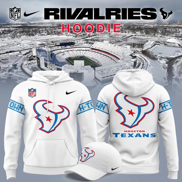 50. Hoodie Houston Texans Rivalries By the H. For the H. 2026 White Hoodie