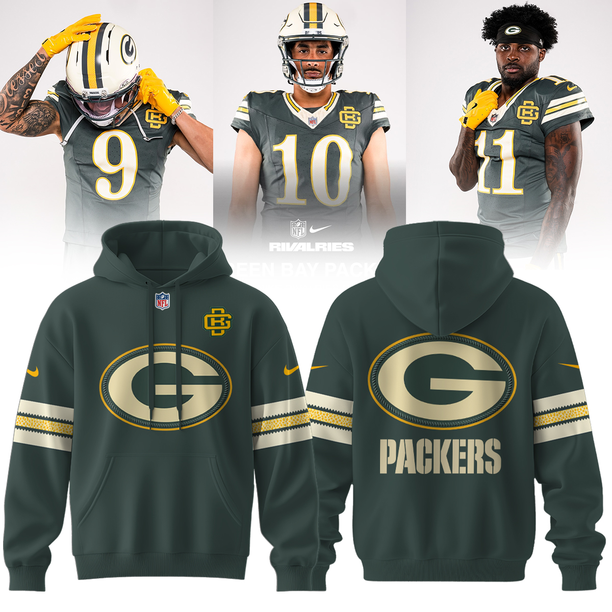 40. Limited Hoodie Go Pack Go - Green Bay Packers NFL x Rivalries 2026 Hoodie