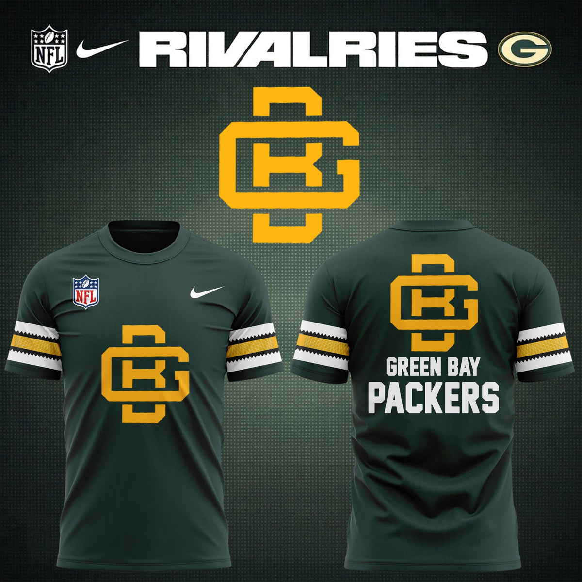 10. Limited Edition Green Bay Packers NFL x Rivalries 2026 - Making History Since 1919 T-Shirt