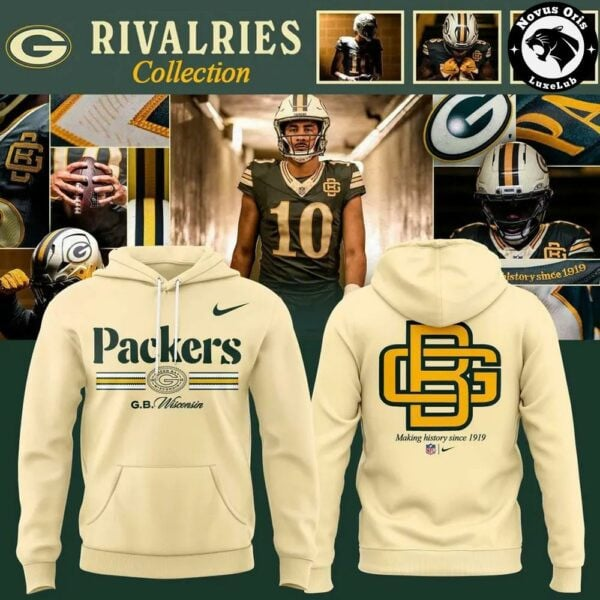 34. Making History Since 1919 - Green Bay Packers NFL x Rivalries 2026 Hoodie