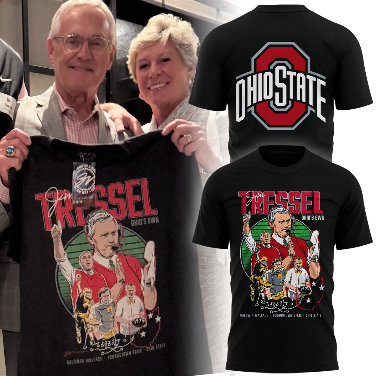 01.Jim Tressel "Ohio's Own" Commemorative - Tshirt