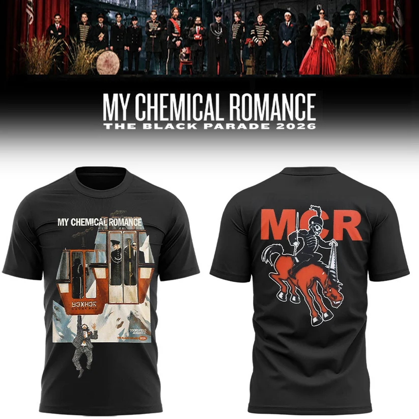 06. Limited Edition MCR Long Live The Black Parade Tour US 2026 At Denver T-Shirt