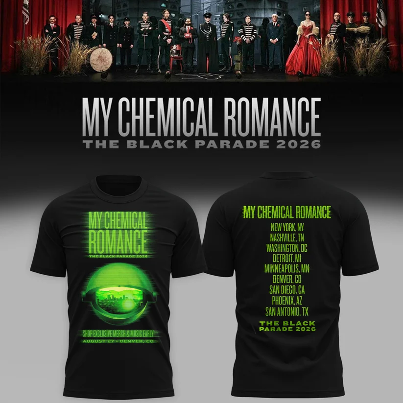 18. Special MCR Long Live The Black Parade Tour US 2026 At Denver T-Shirt