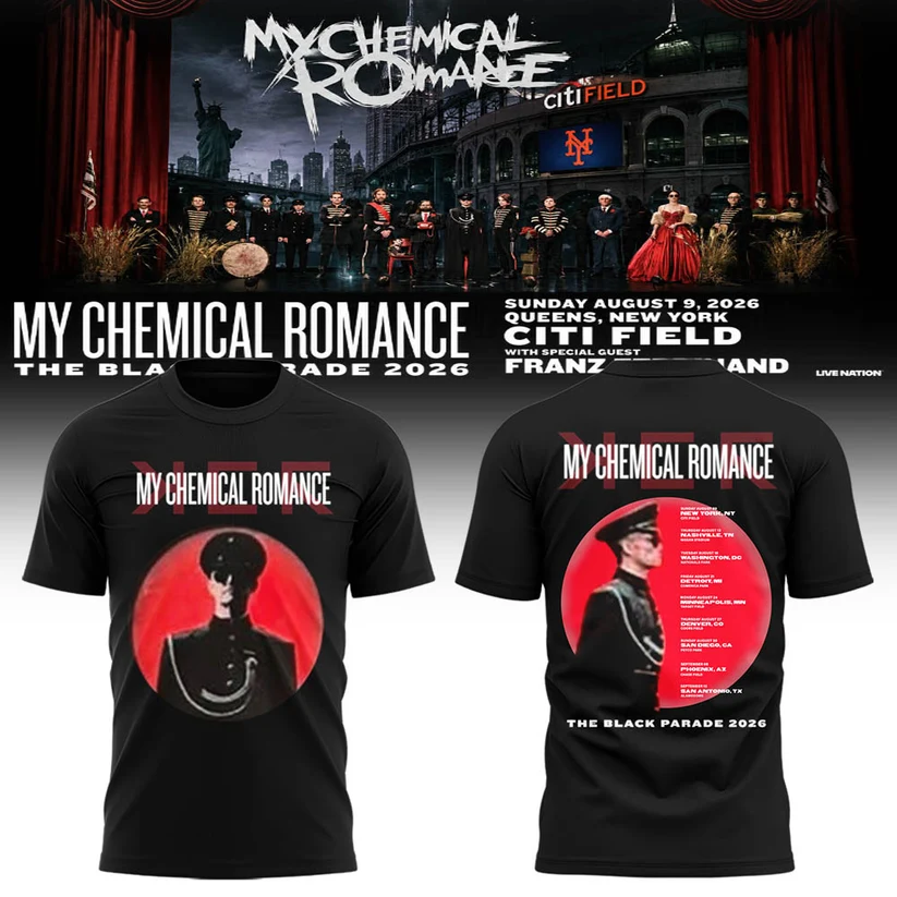 68. Special MCR Long Live The Black Parade Tour US 2026 T-Shirt