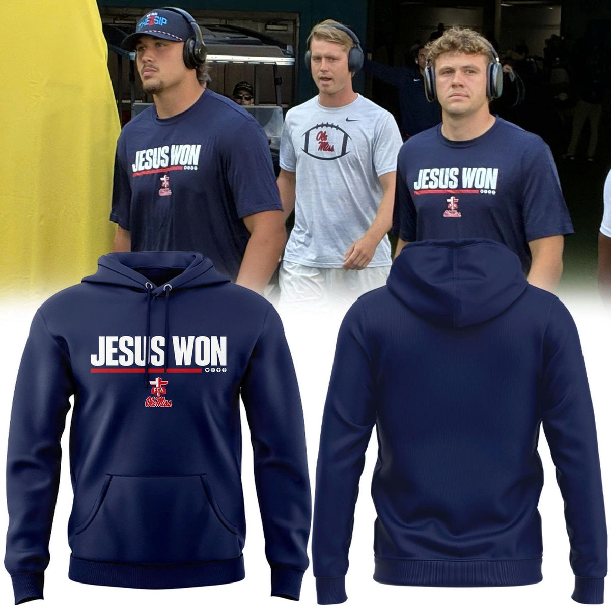 Special 2026 Jesus Won Ole Miss Football Hoodie 2