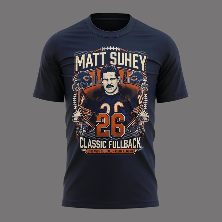 011. Matt Suhey - Chicago Bears Always and Forever - Thank You For Your Memories T-Shirt