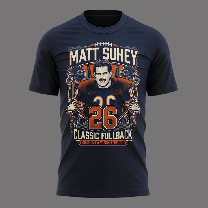006. Limited Edition Matt Suhey - Chicago Bears Always and Forever - Thank You For Your Memories T-Shirt