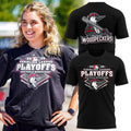 Fayetteville Woodpeckers Baseball 2026 Playoffs Graphic Black T-Shirt