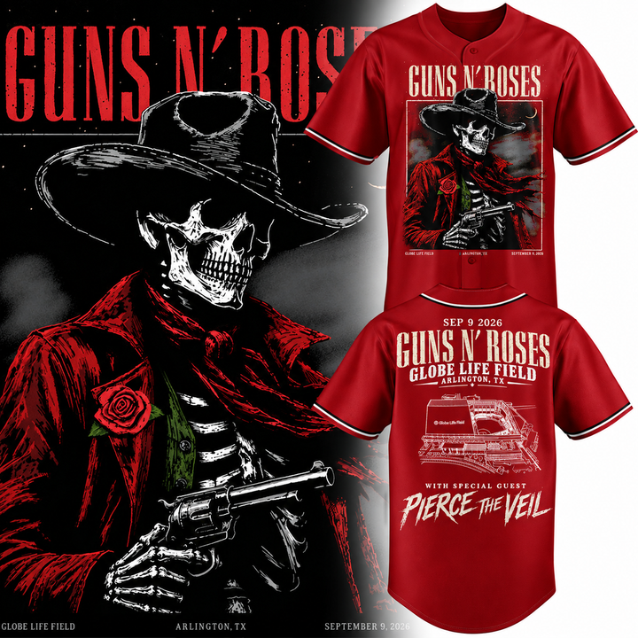 Guns N’ Roses x Globe Life Field 2026 Tour Limited Edition jersey_002