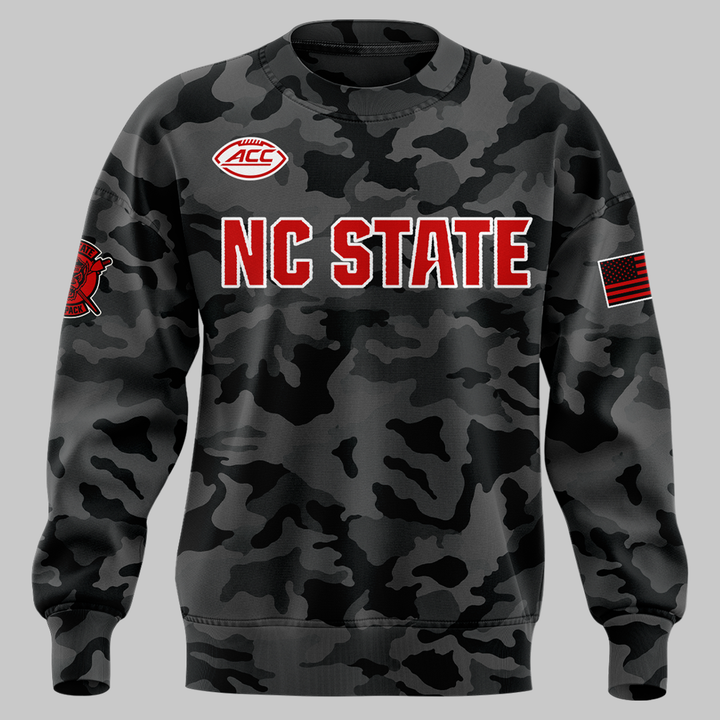NC State Football Black camo 2026 SWEATSHIRT
