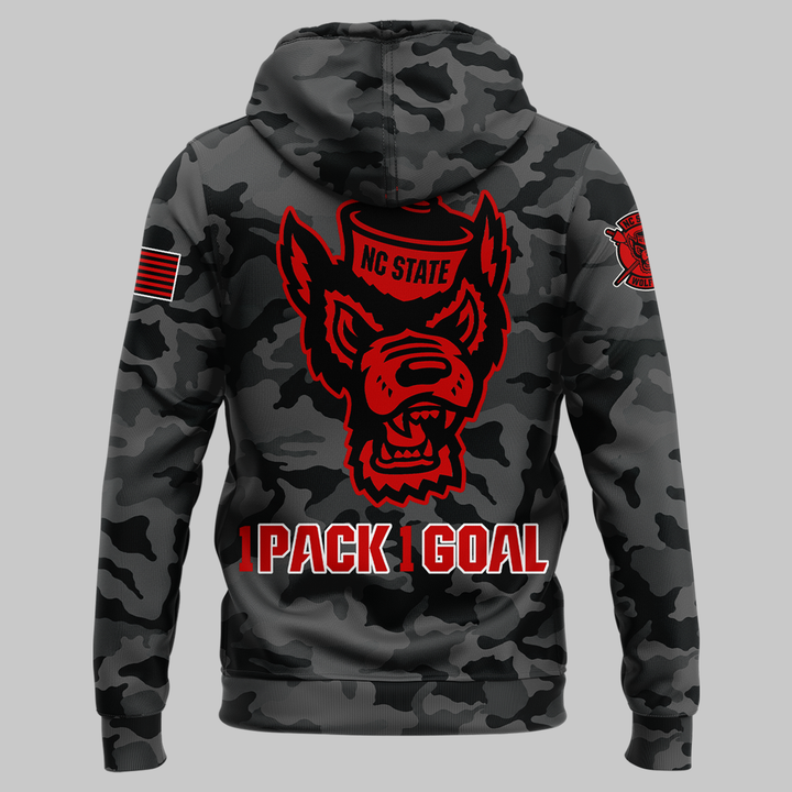 NC State Football Black camo 2026 Hoodie