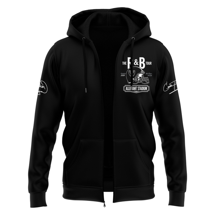 Limited Edition Las Vegas Raiders x The R&B Tour ZipHoodie 2026