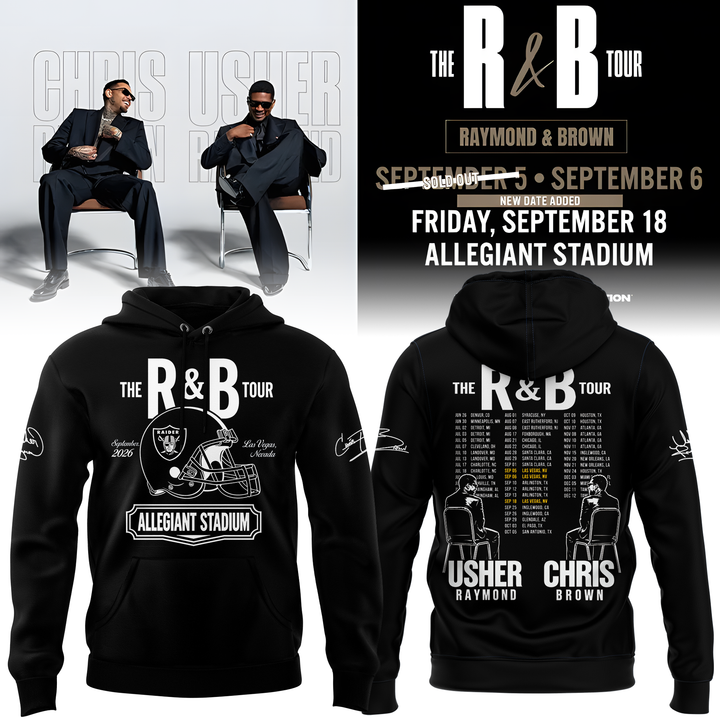Limited Edition Las Vegas Raiders x The R&B Tour Hoodie 2026