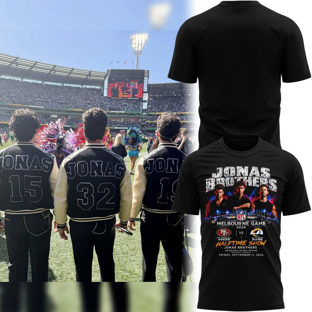 Jonas Brothers NFL Melbourne Game 2026 T-Shirt