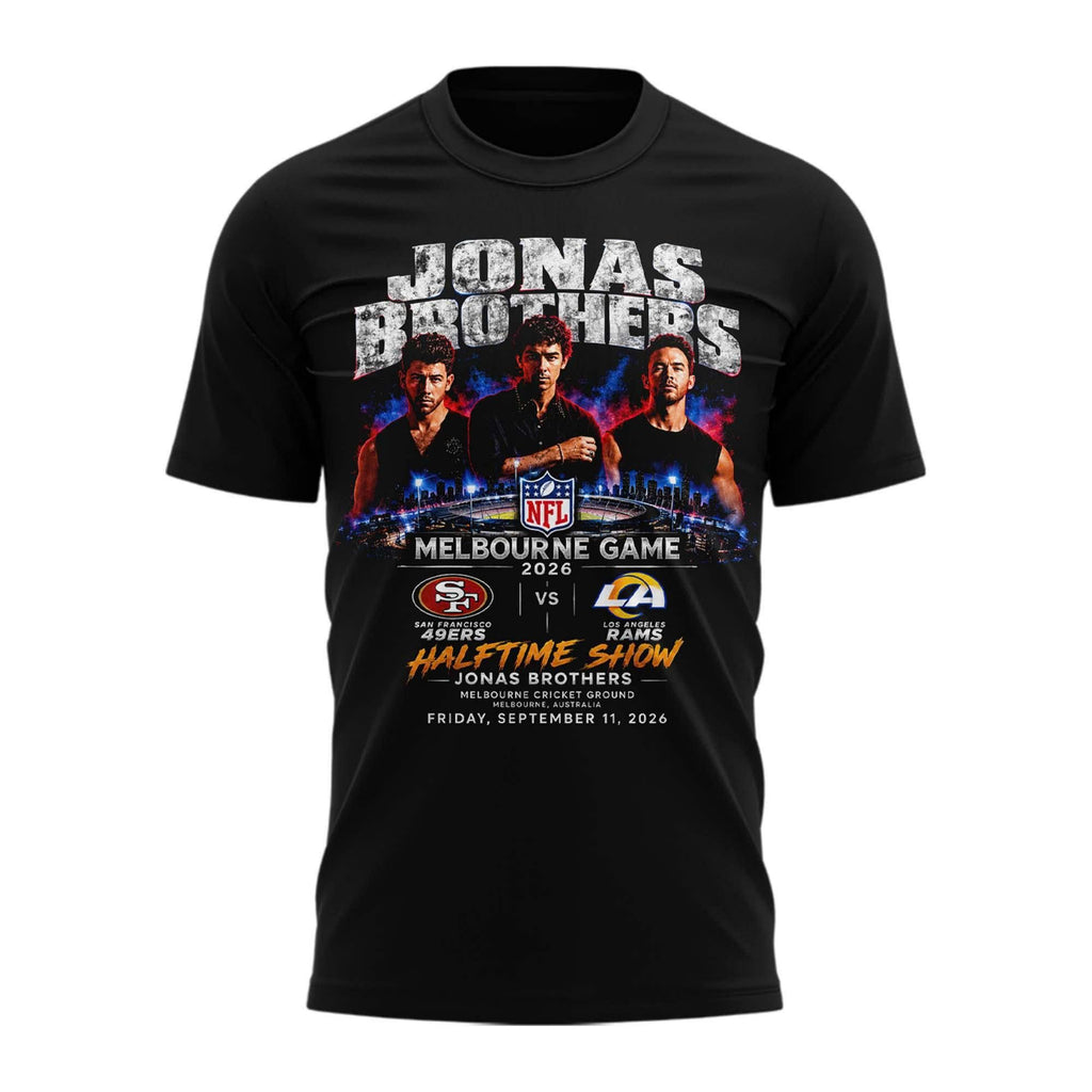 Jonas Brothers NFL Melbourne Game 2026 T-Shirt
