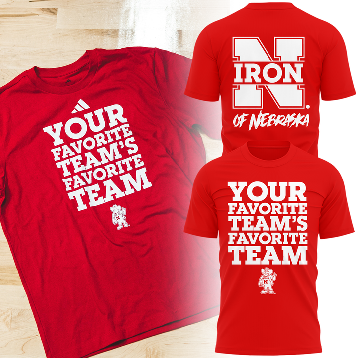 Limited Edition Nebraska Women's Volleyball YOUR FAVORITE TEAM'S FAVORITE TEAM Red Tshirt