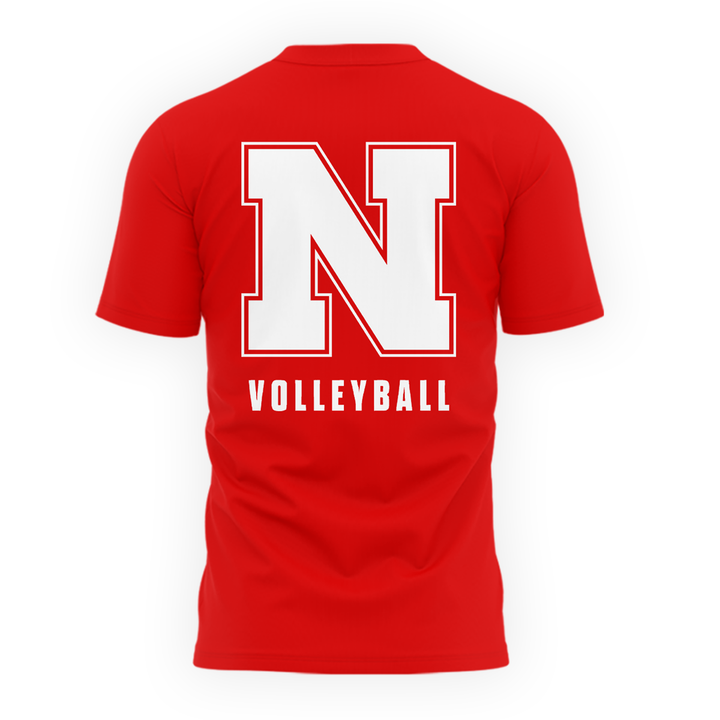 1.Limited Edition Nebraska Women's Volleyball YOUR FAVORITE TEAM'S FAVORITE TEAM Red Tshirt