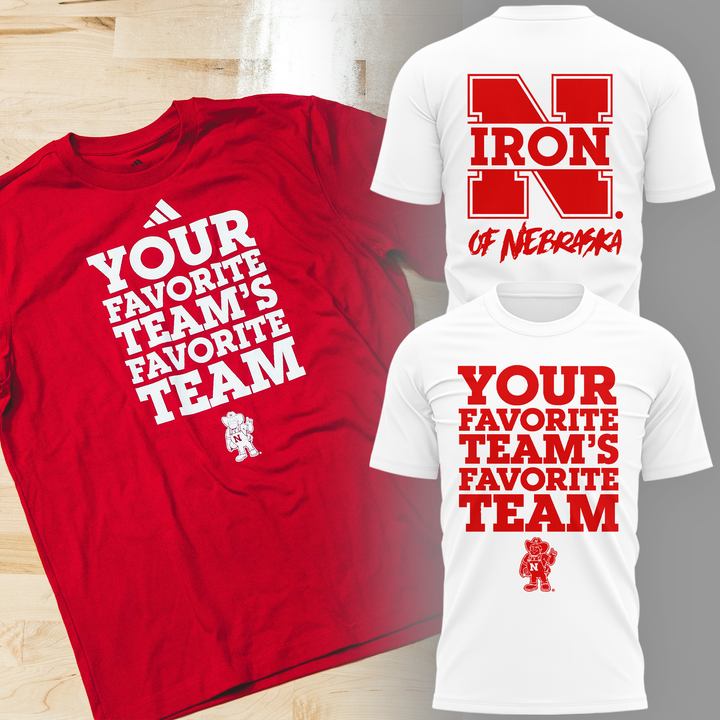 Limited Edition Nebraska Women's Volleyball YOUR FAVORITE TEAM'S FAVORITE TEAM White Tshirt