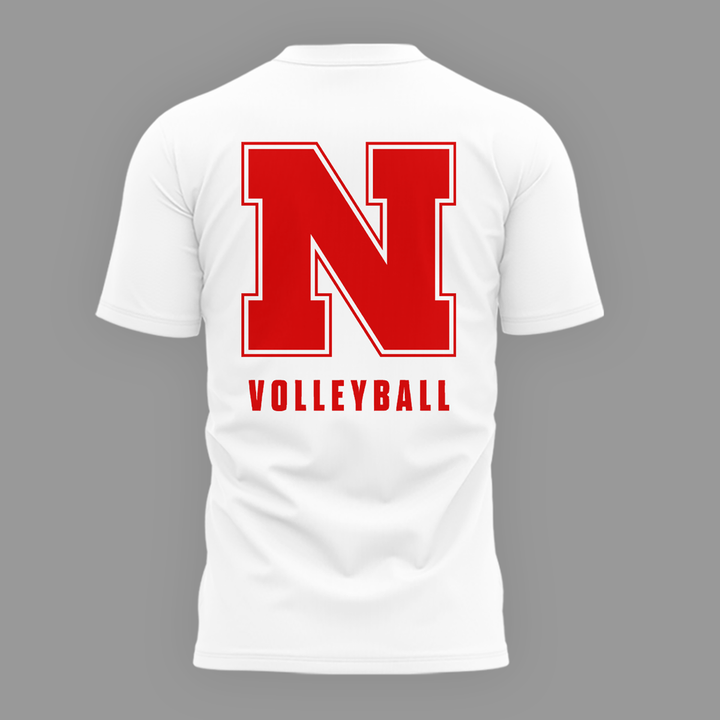 1.Limited Edition Nebraska Women's Volleyball YOUR FAVORITE TEAM'S FAVORITE TEAM White Tshirt