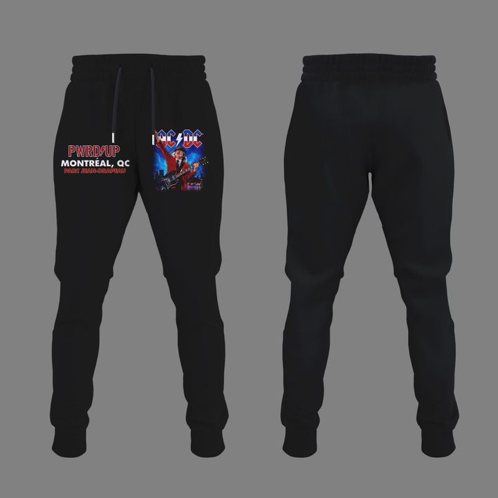 01.01. Black Hoodie AC/DC - Exclusive Montreal Event - Power Up Tour 2026 Hoodie