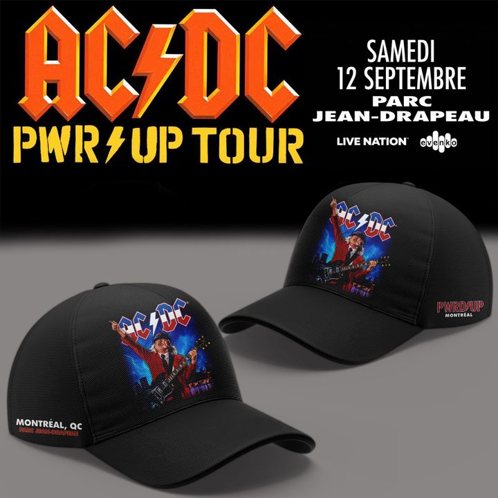 01. Cap AC/DC - Exclusive Montreal Event Shirt - Power Up Tour 2026 Cap