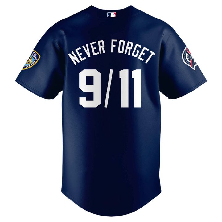 New York Yankees NYPD 9/11 Never Forget Baseball jersey