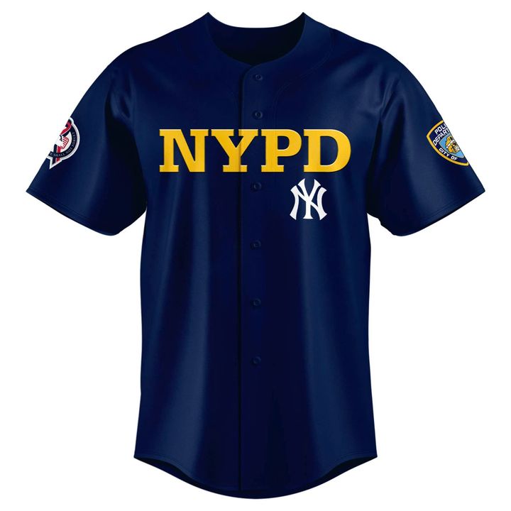 New York Yankees NYPD 9/11 Never Forget Baseball jersey