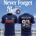 New York Yankees 25th anniversary 9/11 "FDNY" T-shirt