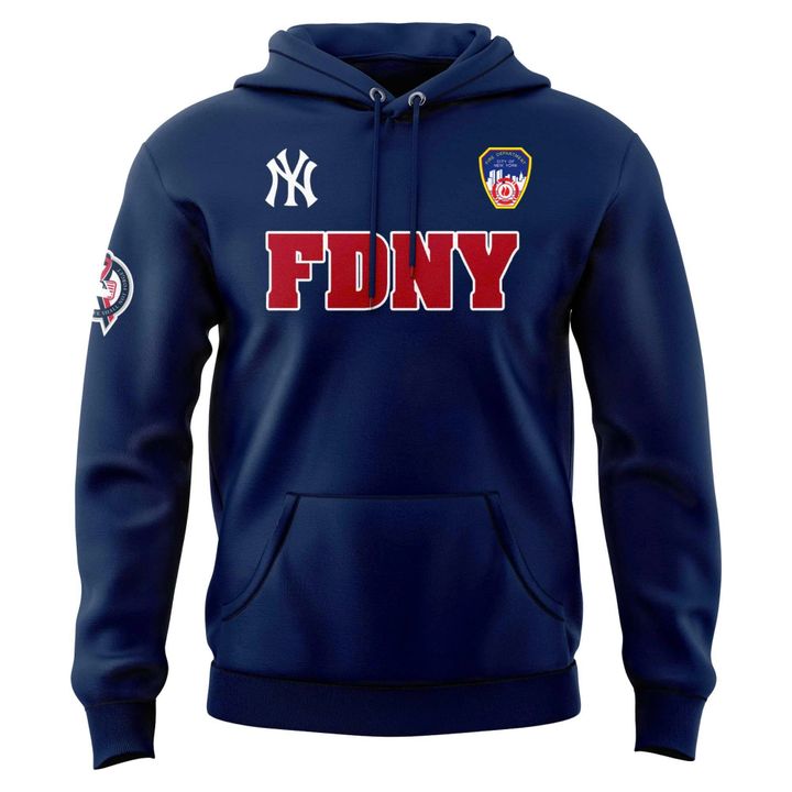 New York Yankees 25th anniversary 9/11 "FDNY" Hoodie