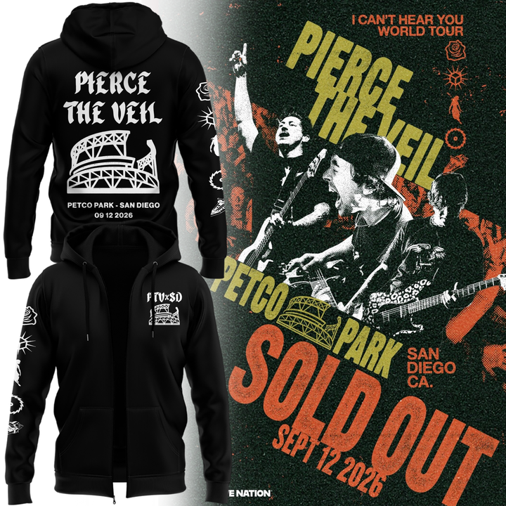01.Pierce The Veil x Petco Park 2026 ZIP HOODIE