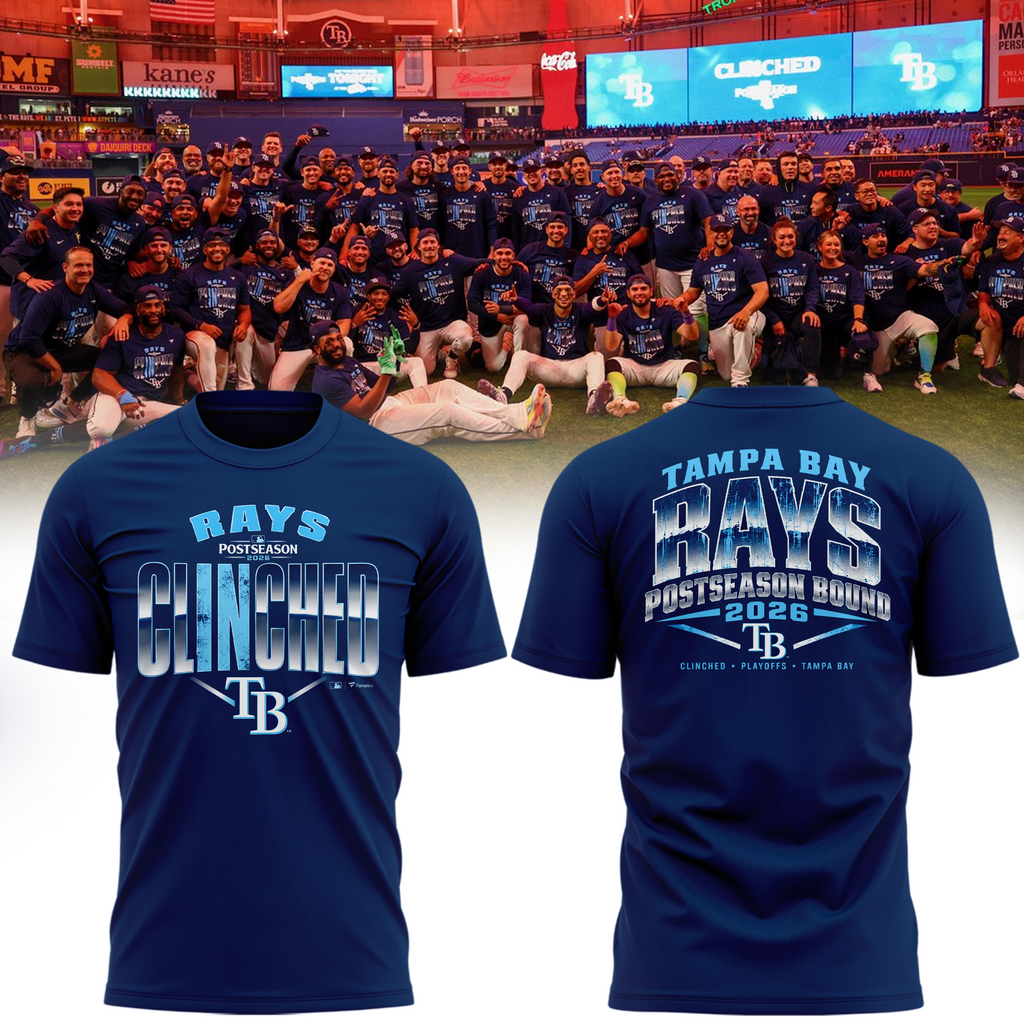 Tampa Bay Rays Navy 2026 Postseason T-Shirt