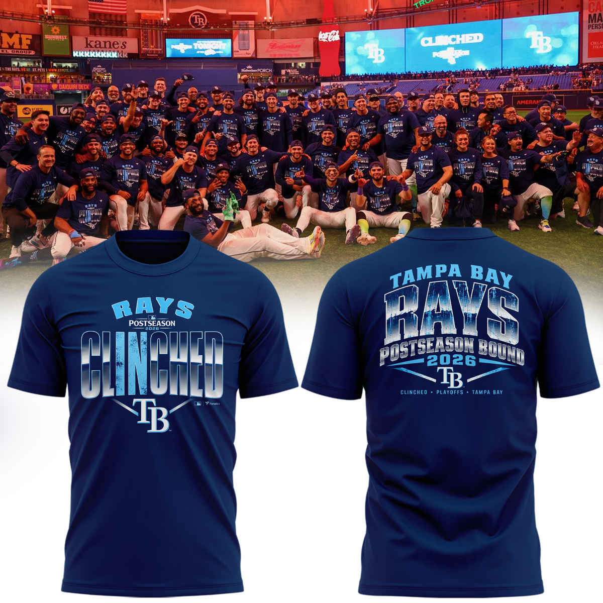 Tampa Bay Rays Navy 2026 Postseason T-Shirt